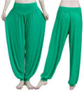 Women Yoga Pants Women plus Size Sports Pants Yoga Leggings Colorful Bloomers Dance Yoga Taichi Pants Modal Womentrousers