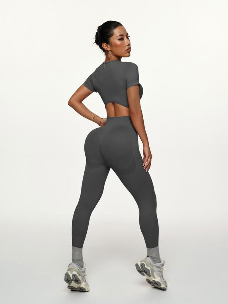 Elevate Your Workout with Our High Elastic Seamless Women's Sports Set - Comfortable Yoga Leggings for Every Active Lifestyle!