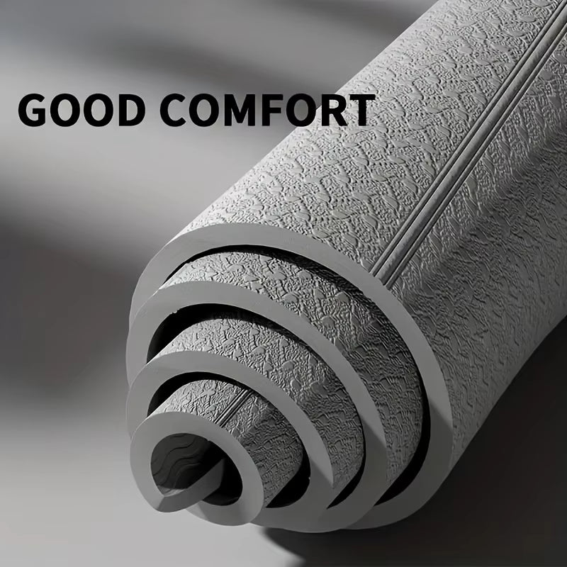 Foldable Yoga Mat TPE 61X183Cm Non-Slip Portable Exercise Mat Lightweight Gym Camping Sleeping Pad Waterproof Easy Clean