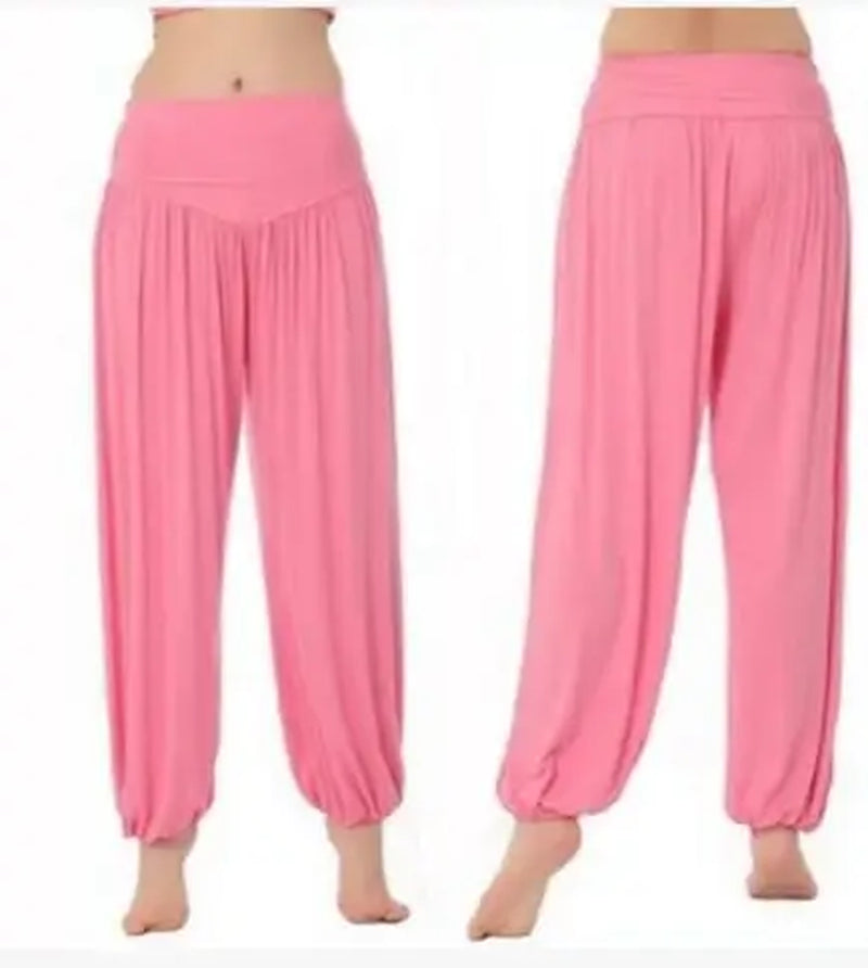 Women Yoga Pants Women plus Size Sports Pants Yoga Leggings Colorful Bloomers Dance Yoga Taichi Pants Modal Womentrousers