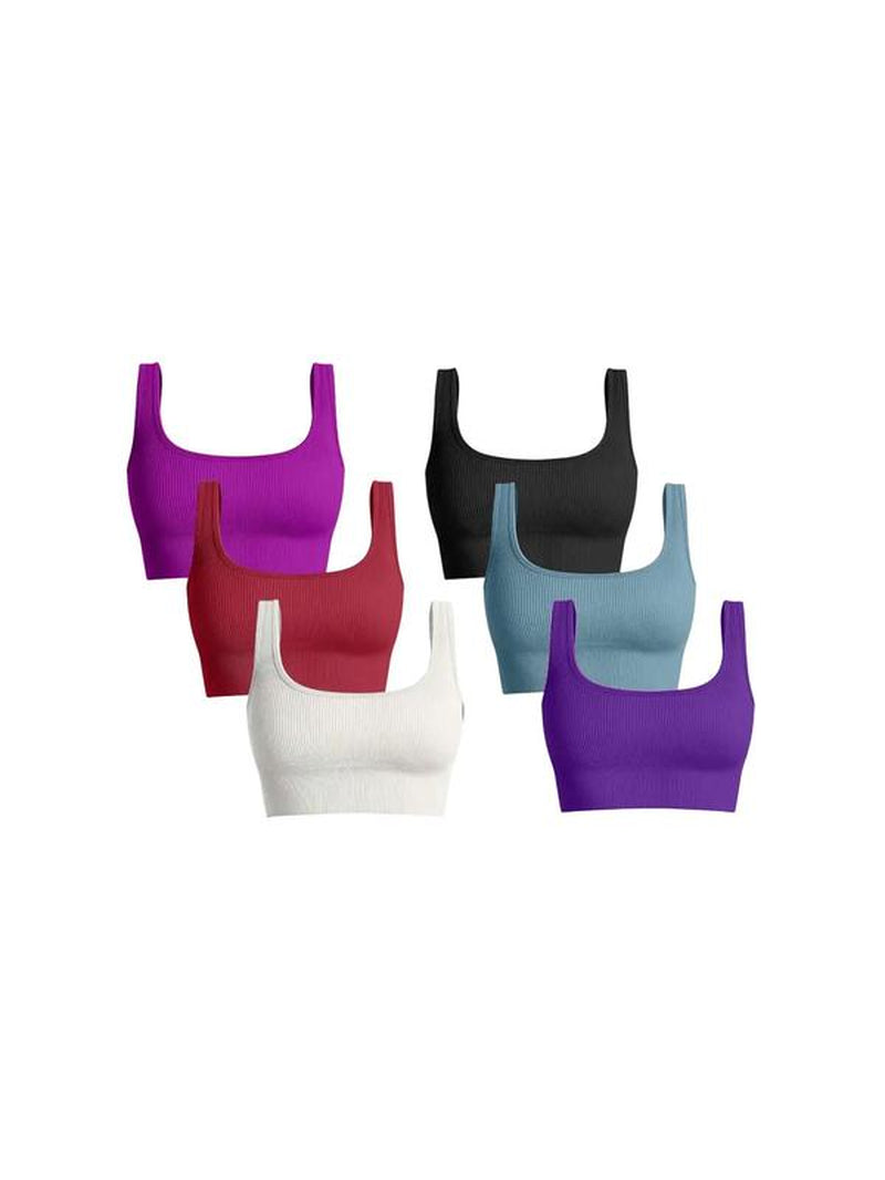 Women'S Solid Sports Bra, Sporty Comfort Breathable Lingerie Top for Yoga Gym Workout, Women'S Sports Clothing for All Seasons, Sporty Breathable Bras