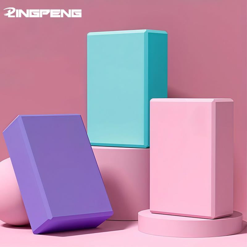 Yoga Block, Non-Slip Yoga Balance Fitness Dance Supplies, LINGPENG High Density Yoga Foam Block, Yoga & Pilates Supplies for Home & Gym, Yoga Equipment
