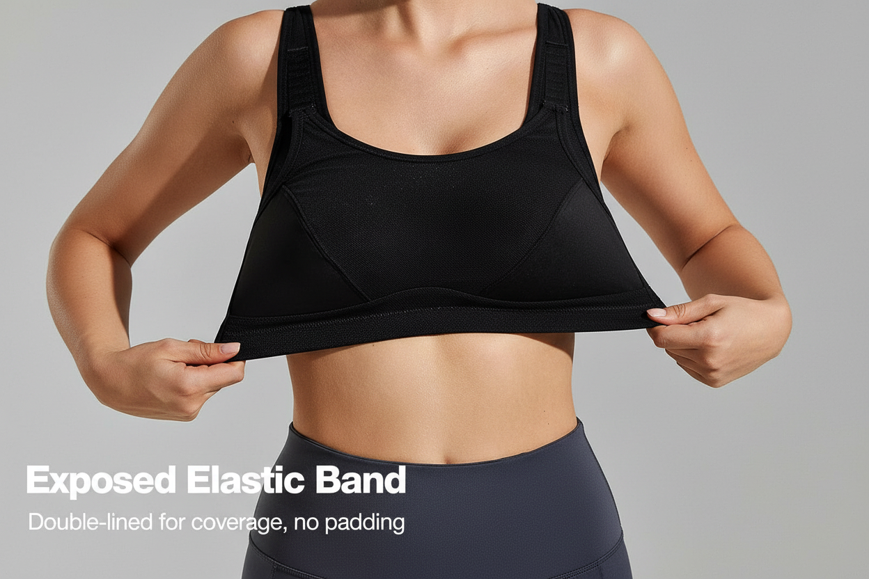 Wingslove Womens Sports Bras High Impact Adjustable Wireless plus Size Sports Bra Full Figure Large Bust Workout Running Bra